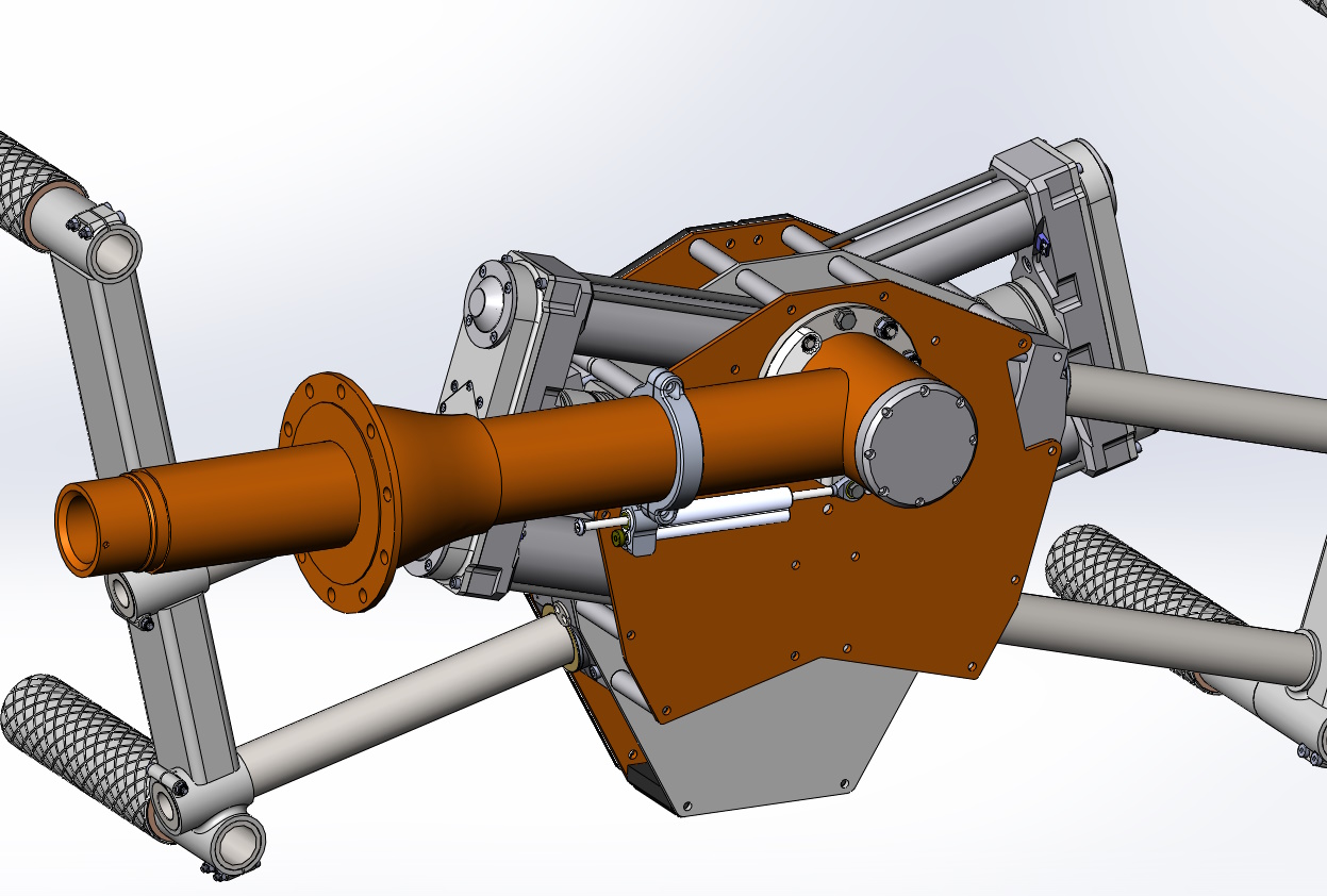 CAD assembly showing bespoke wheel-loading equipment – Youelline Engineering project