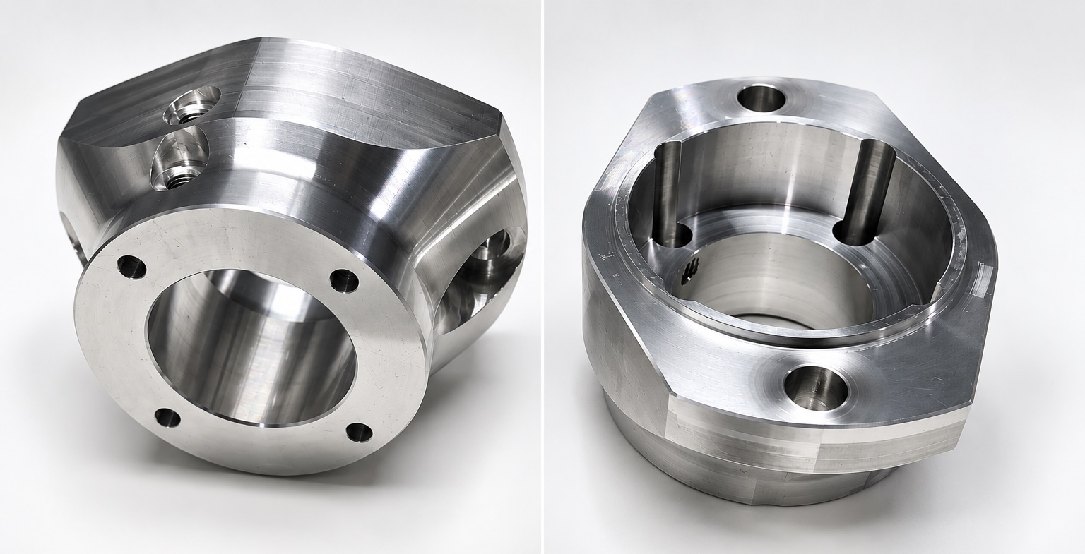CNC machined aluminium drive adaptor – RL Engineering